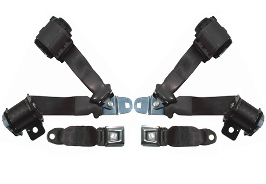 Corvette Dual Retractor OE Style Seat Belts, 1972-73, Pair.